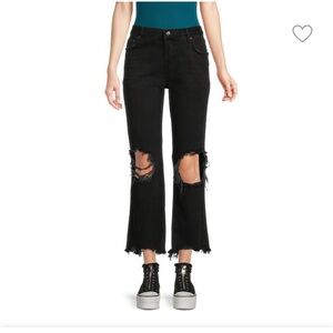 Free People black ripped jeans